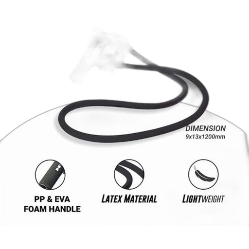 NIVIA STRAP WITH HANDLE - BLACK - HEAVY