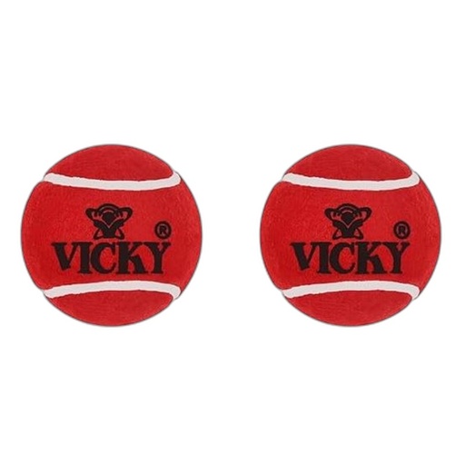 VICKY CRICKET TENNIS BALL - HEAVY WEIGHT -COLOUR -PINK