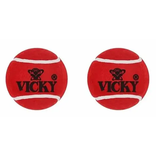 VICKY CRICKET TENNIS BALL - HEAVY WEIGHT -COLOUR -PINK